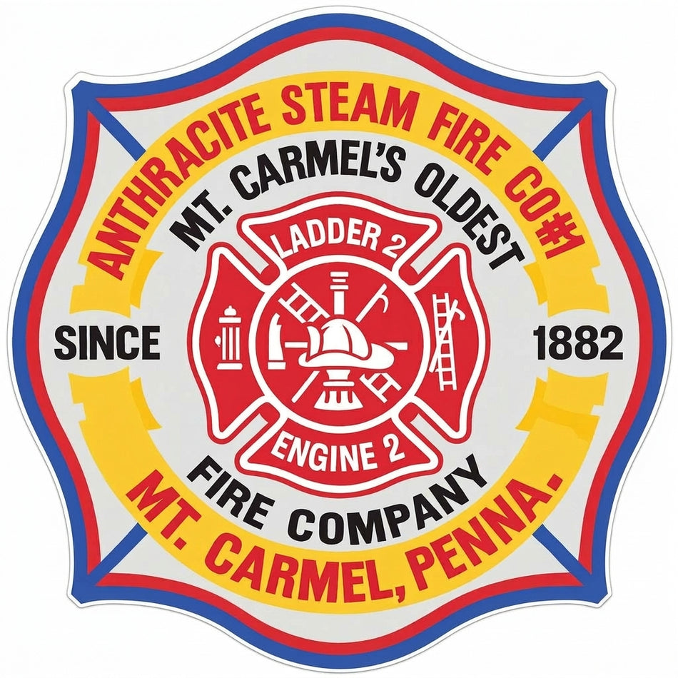 Anthracite Steam Fire Co.1  Window/Helmet Decal or MAGNET