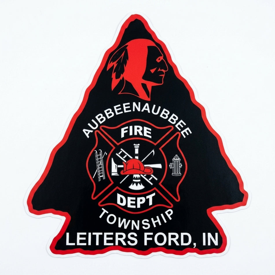 Aubbeenaubbee Fire Dept. Window/Helmet Decal or MAGNET