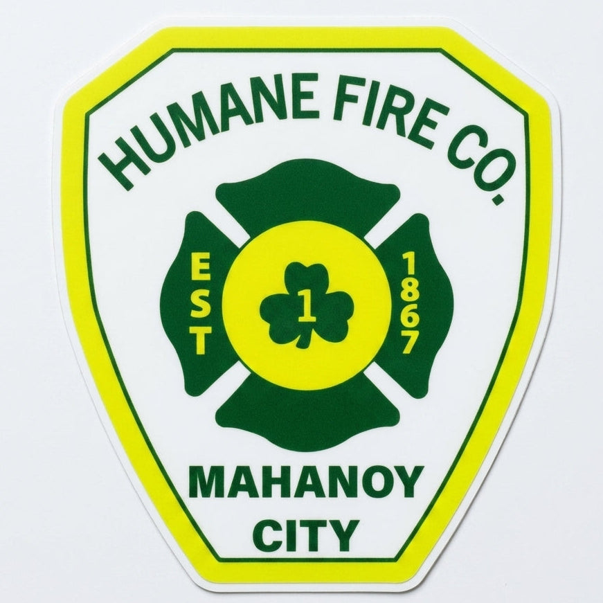 Humane Fire Company Window/Helmet Decal or MAGNET