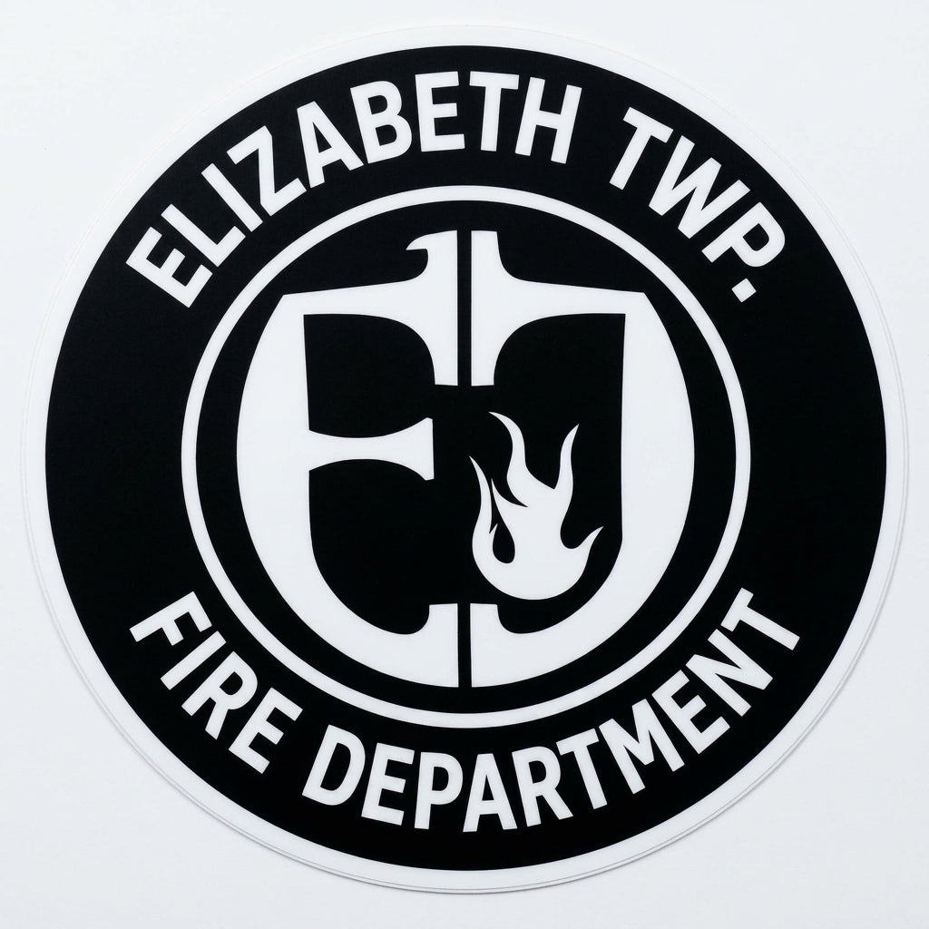 Elizabeth Township Fire Dept. Window or Helmet Decal – Powercall Sirens LLC
