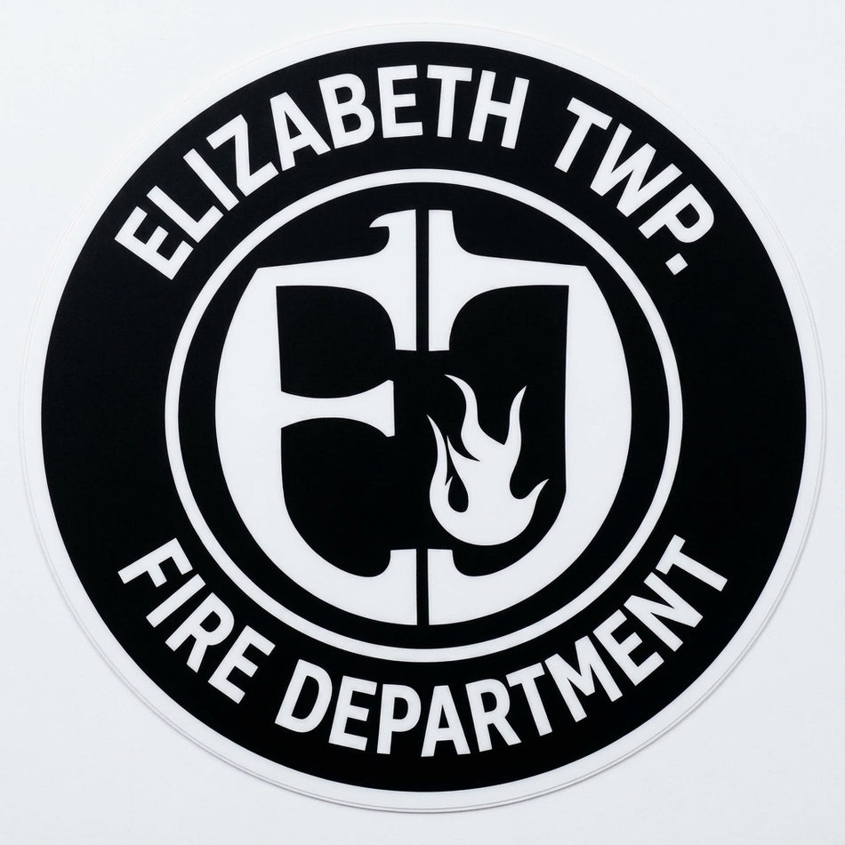 Elizabeth Township Fire Dept. Window/Helmet Decal or MAGNET