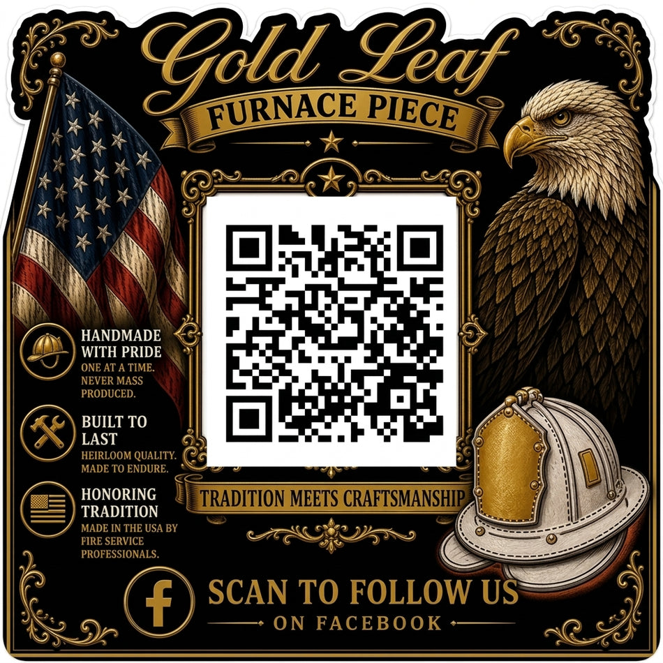 Gold Leaf Furnace Piece V2 Window/Helmet Decal or MAGNET
