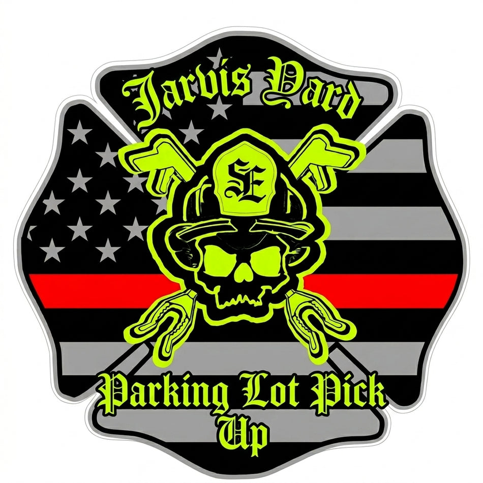 Jarvis Yard Parking Lot Pick Up Maltese Window/Helmet Decal or MAGNET