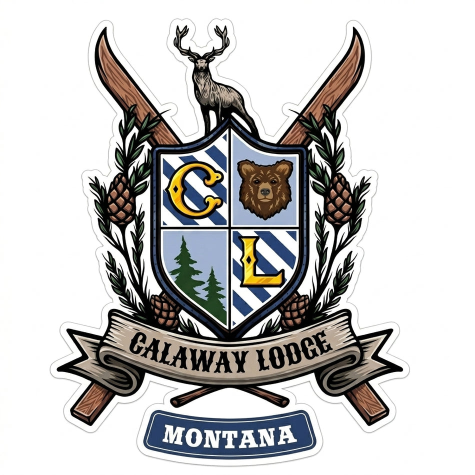 Callaway Lodge Montana Window/Helmet Decal or MAGNET