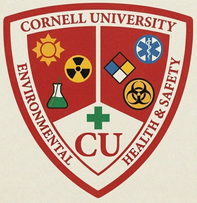 Cornell University Color V2 Logo Helmet Window/Helmet Decal or MAGNET