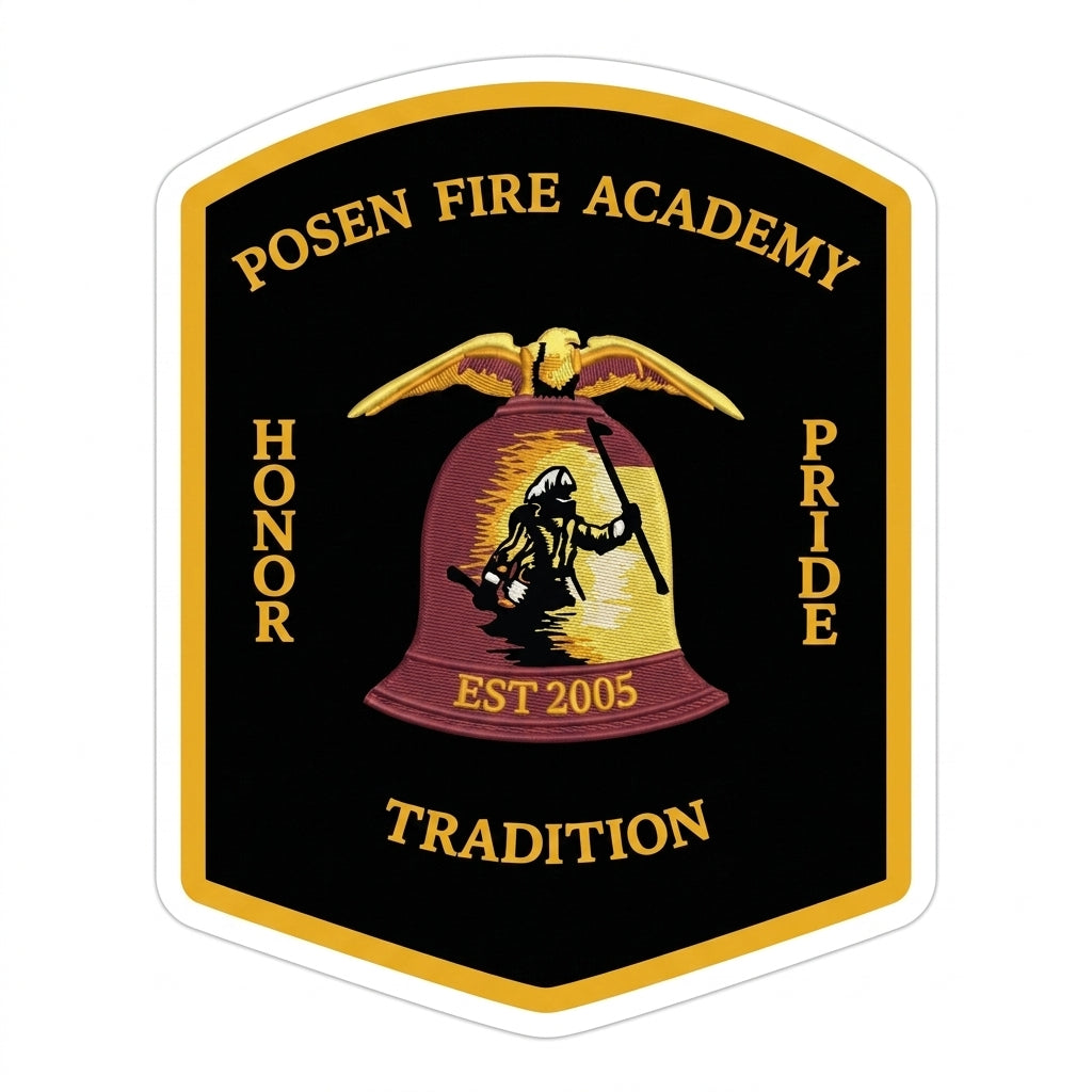 Posen Fire Academy Customer Decal or Magnet economy non-reflective decal