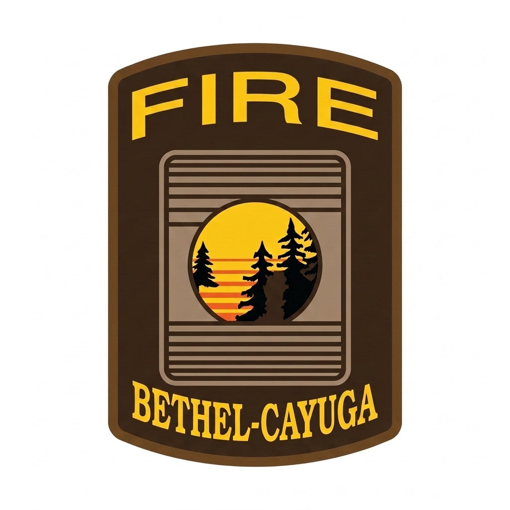 Bethel Fire Customer Decal or Magnet economy non-reflective decal
