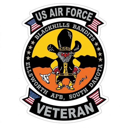 US Air Force Veteran Customer Decal or Magnet economy non-reflective decal