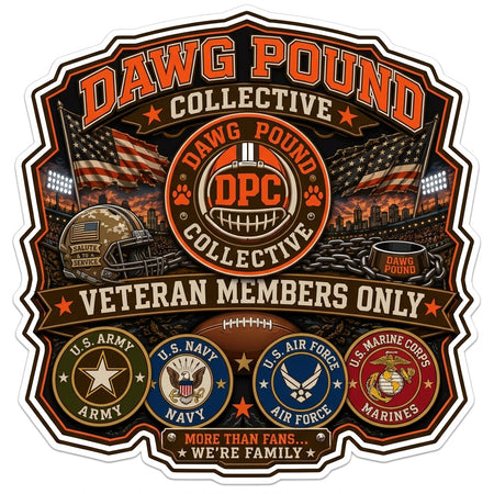 Dawg Pound Collective Customer Decal or Magnet economy non-reflective decal