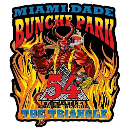 Miami Dade Bunche Park Customer Decal or Magnet economy non-reflective decal