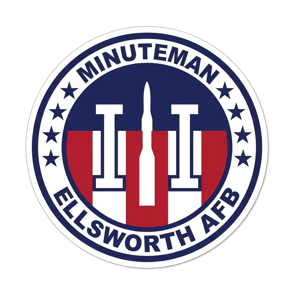 Minuteman Ellsworth AFB Customer Decal or Magnet (sqd.1)