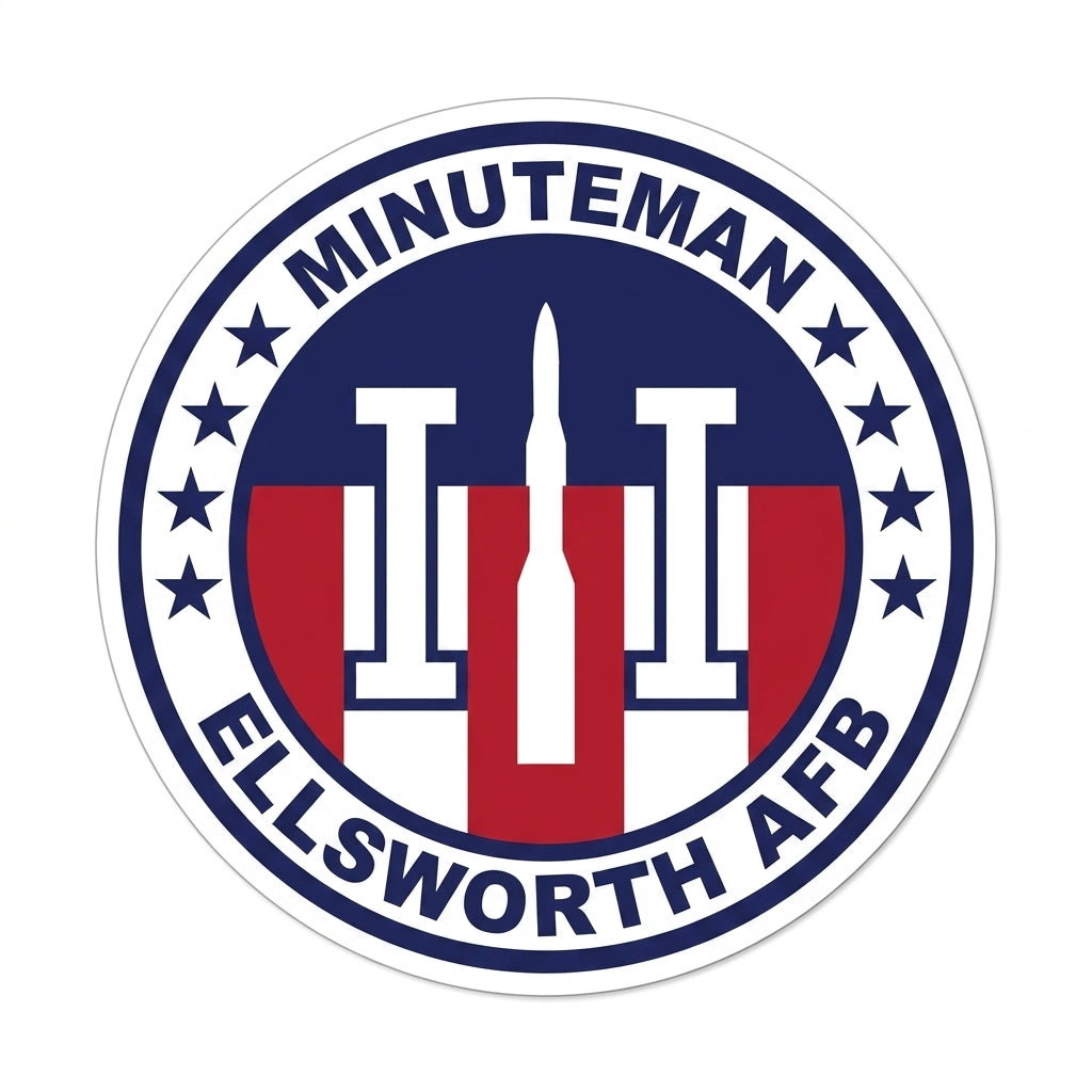 Minuteman Ellsworth AFB Customer Decal or Magnet economy non-reflective decal