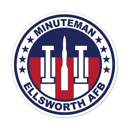Minuteman Ellsworth AFB Customer Decal or Magnet economy non-reflective decal
