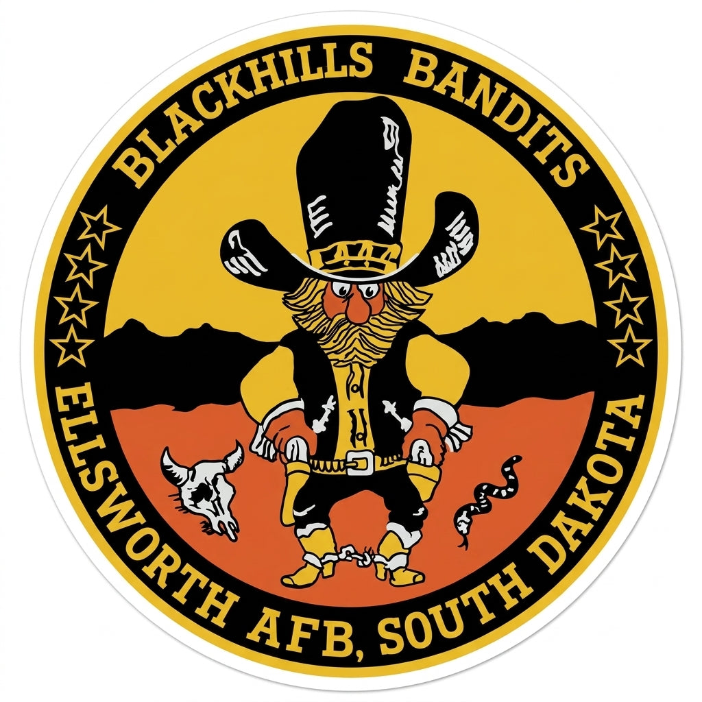 Blackhills Bandits Customer Decal or Magnet economy non-reflective decal