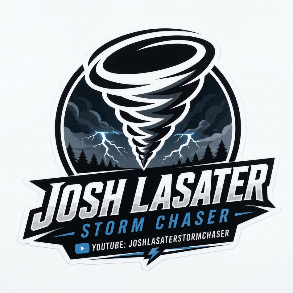 Josh Lasater Storm Chaser Customer Decal or Magnet (sqd.1)