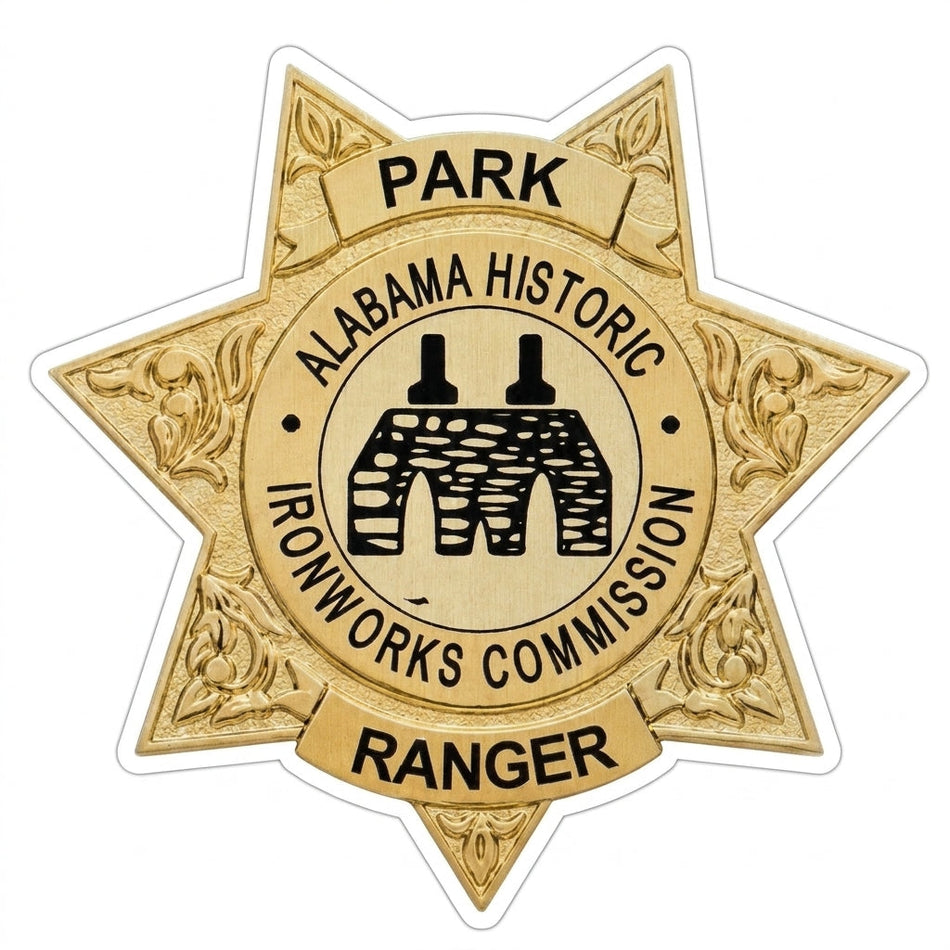Park Ranger Alabama Historic Customer Decal or Magnet economy non-reflective decal