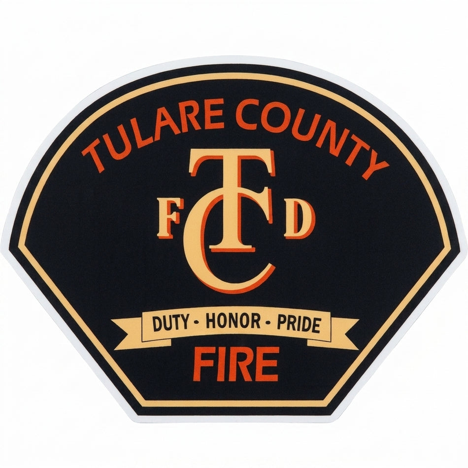 Tulare County Fire Customer Decal or Magnet (sqd.1)