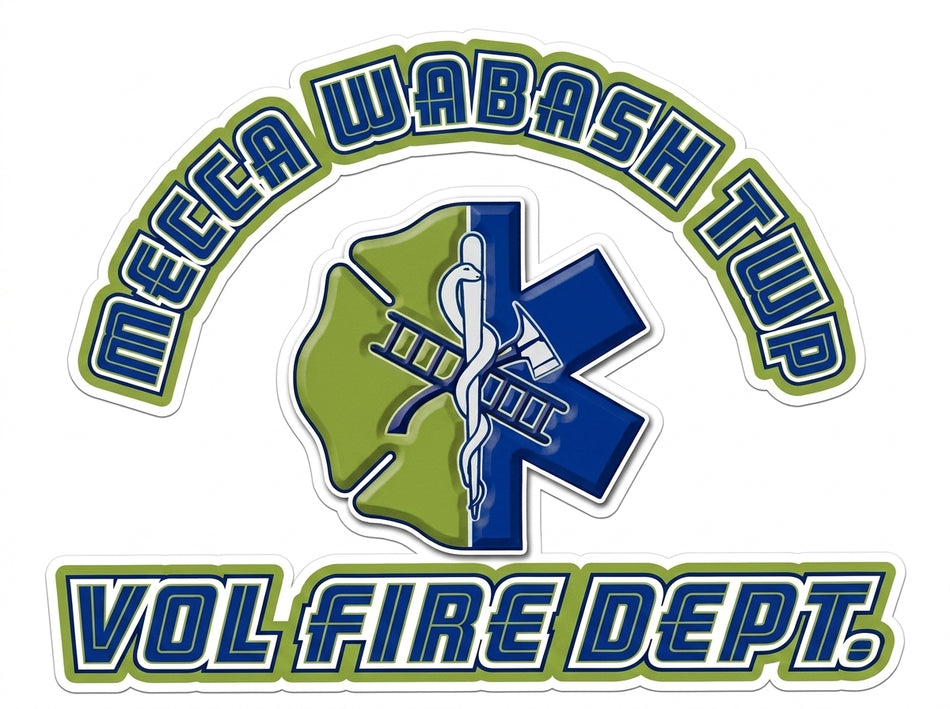 Mecca Wabash Township Window or Helmet Decal (rct.1)