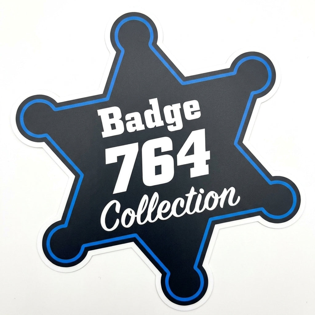 Badge 764 Collection Customer Decal or Magnet economy non-reflective decal