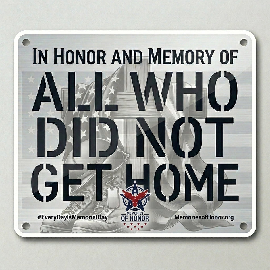 All who did not get home Military Helmet Window or Helmet Decal Powercall