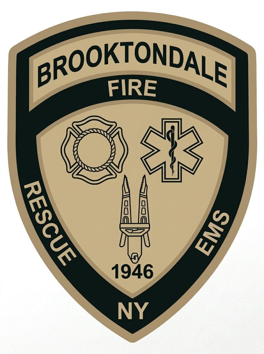 Brooktondale Fire Department Helmet Window/Helmet Decal or MAGNET