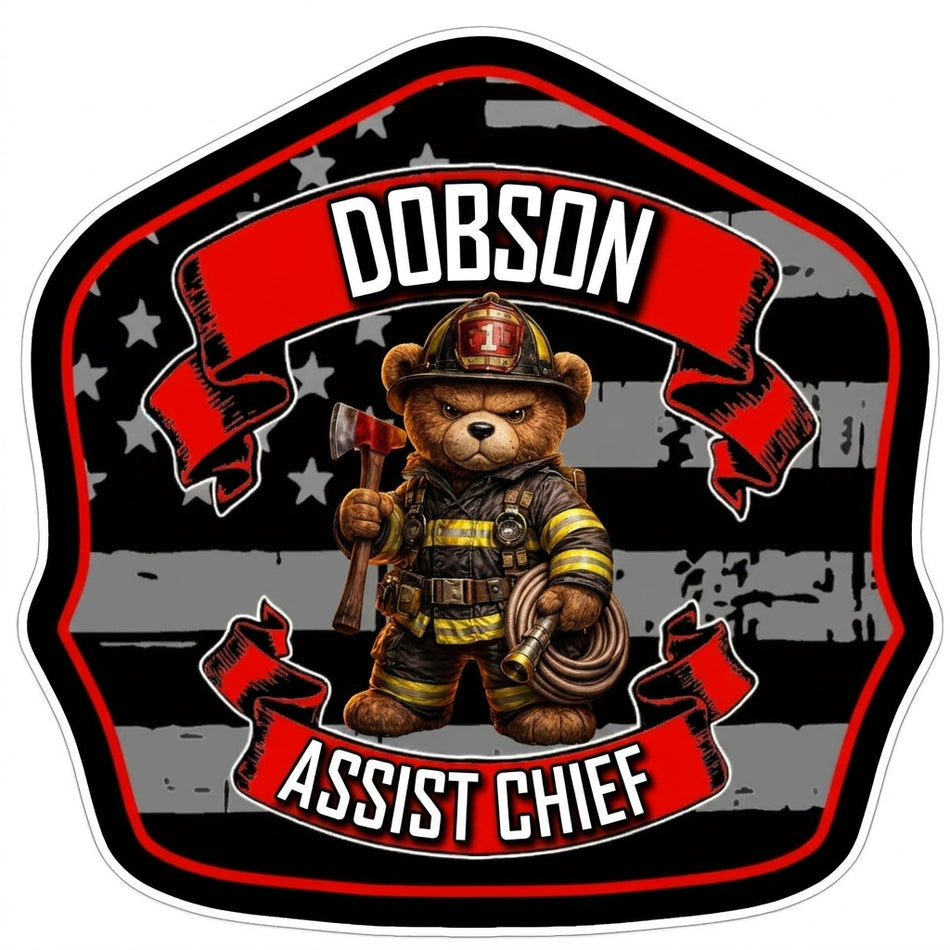 Dobson Assistant Chief Helmet Decal Powercall