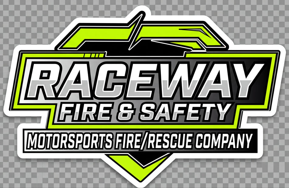 Raceway Fire & Safety V2 EMC Window or Helmet Decal
