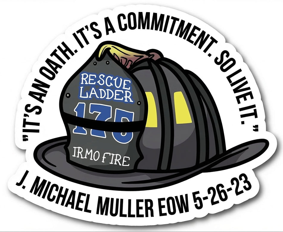 Michasel Muller EOW Helmet Window/Helmet Decal or MAGNET TT