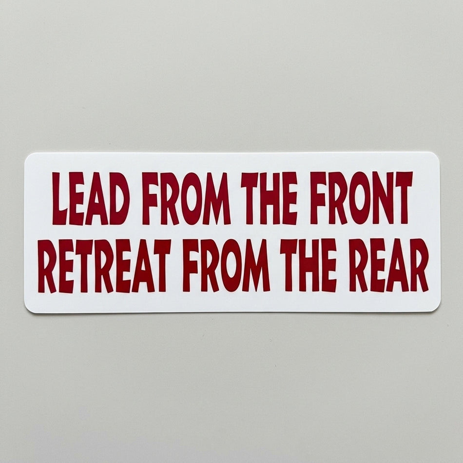 Lead From The Front Expression Decal