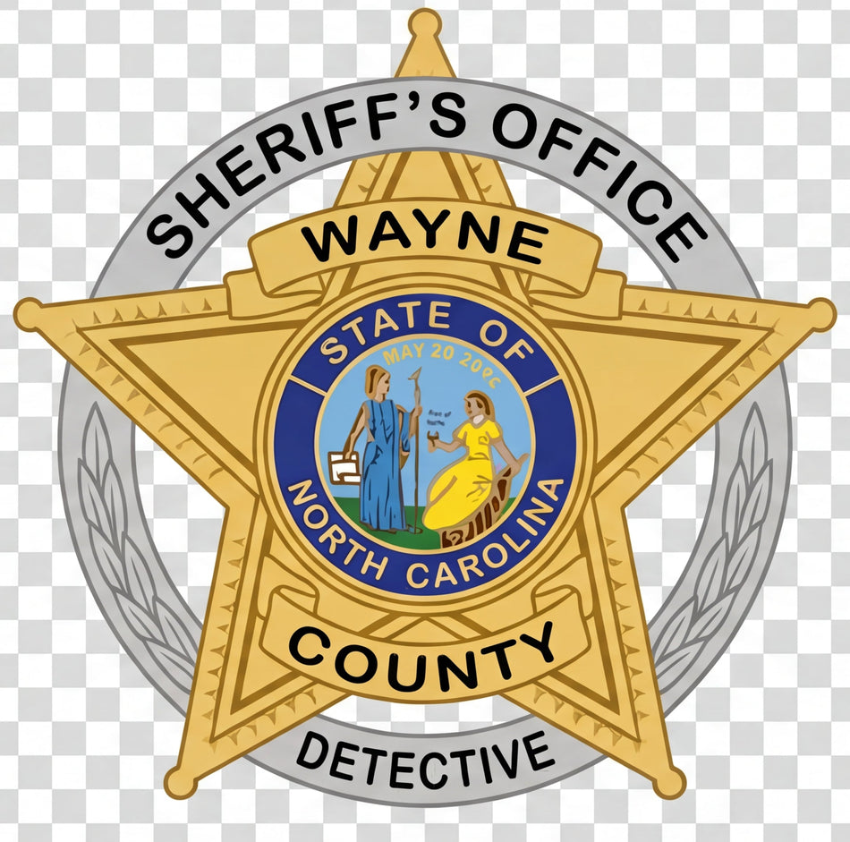 Wayne County Detective Window or Helmet Decal Powercall
