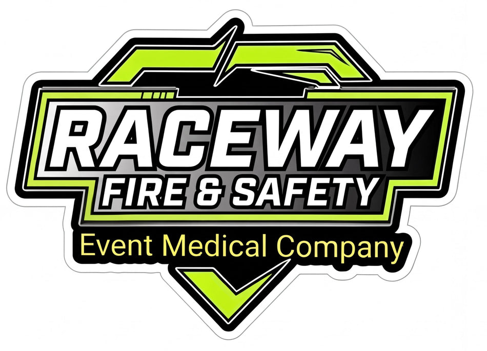 Raceway Fire & Safety EMC Window or Helmet Decal