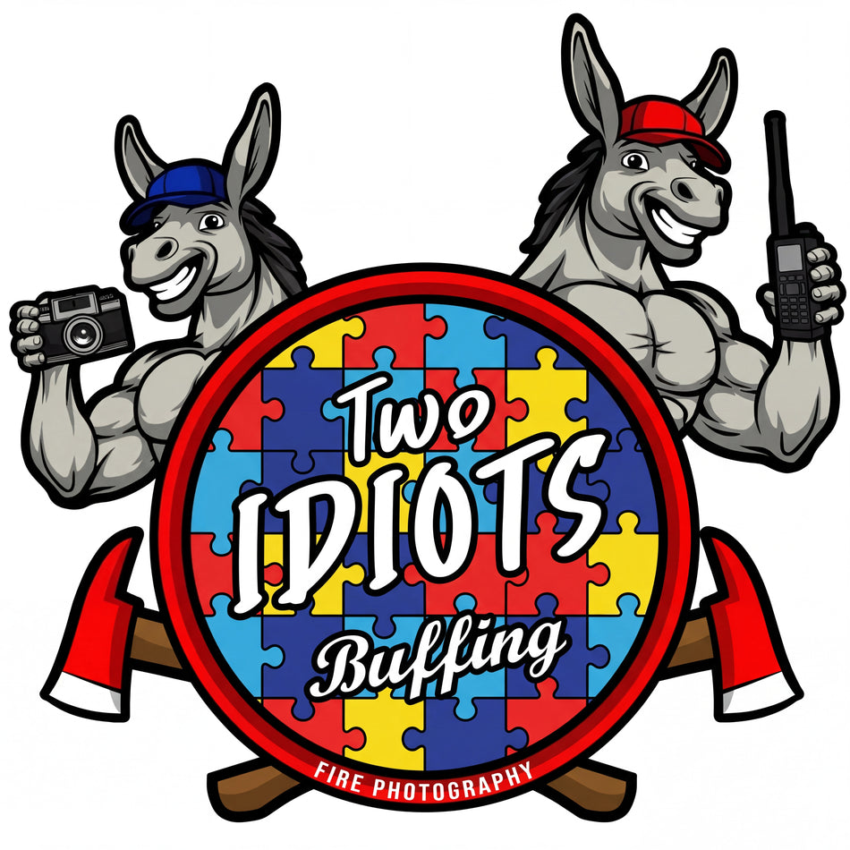 Two Guys Buffin Autism Support Window or Helmet Decal Tiktok