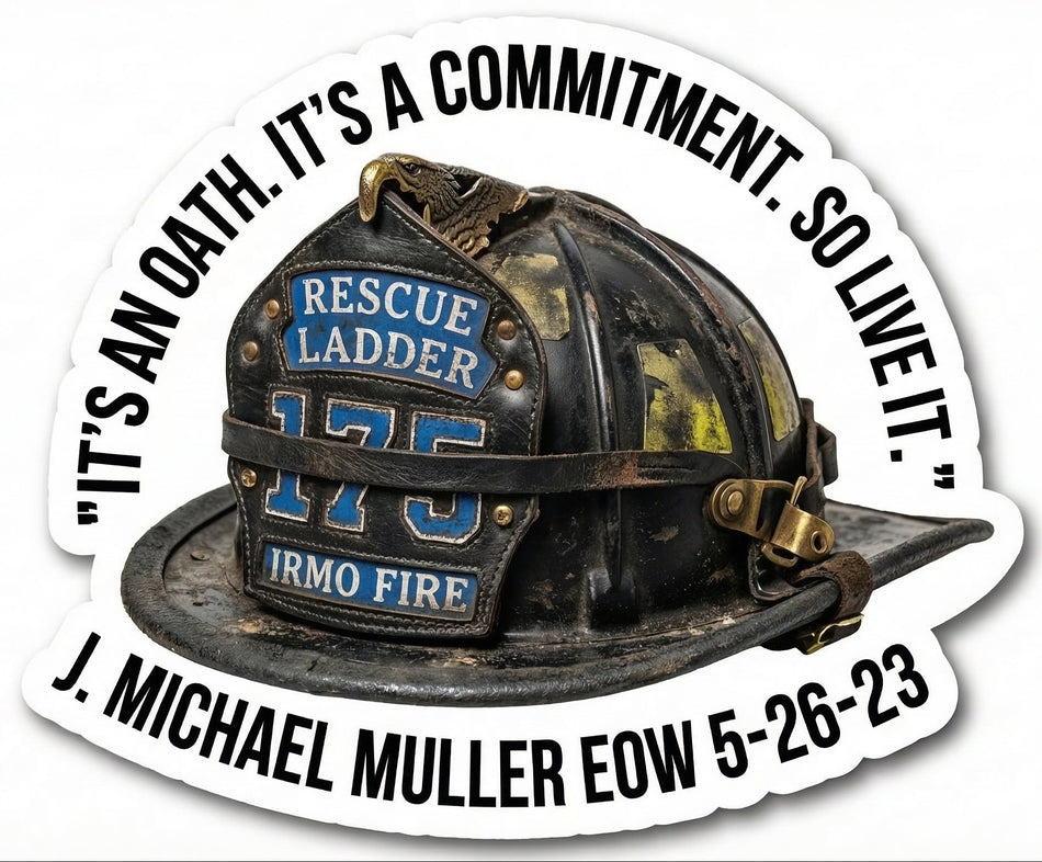 Michasel Muller EOW Version 2 Helmet Window/Helmet Decal or MAGNET TT