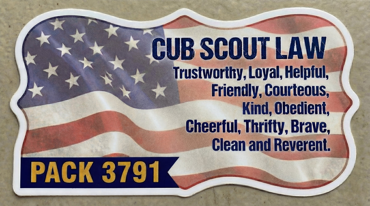 Cub Scout Law Window or Helmet Decal Powercall – Powercall Sirens LLC