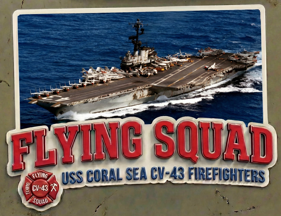 Flying Squad CV-43 Window or Helmet Decal Powercall