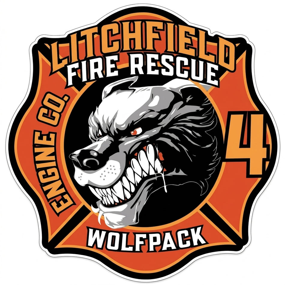 Litchfield Fire Rescue Window/Hardhat Decal