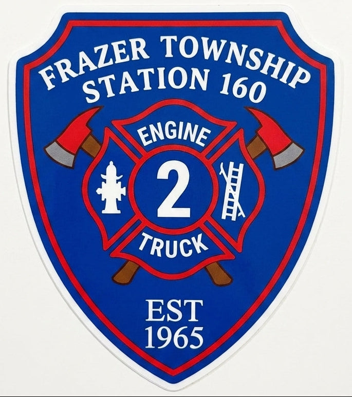 Frazer Township Station 160 Window/Hardhat Decal