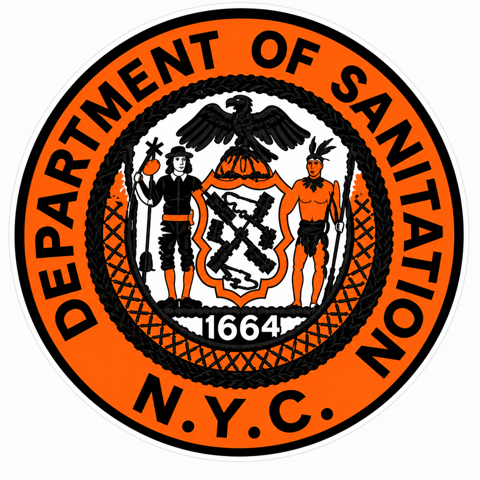 Department of Sanitation NYC Customer Decal or Magnet (sqd.1)