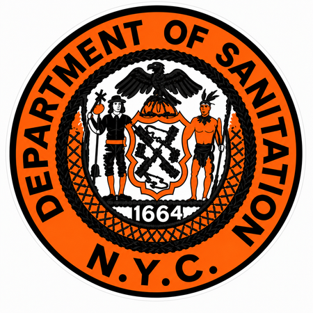 Department of Sanitation NYC Customer Decal or Magnet economy non-reflective decal