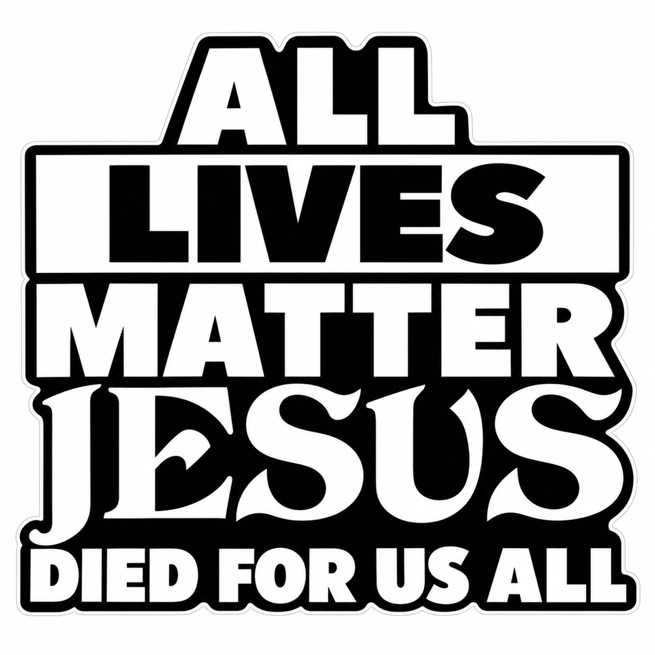 All Lives Matter Economy Customer Decal – Economy Bulk Decals sqd.1