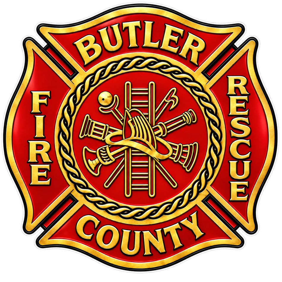 Butler County PREMIUM Customer Window or Helmet Decal (sqd.1)