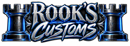 Rooks Customs PREMIUM Customer Window or Helmet Decal (rct.1)