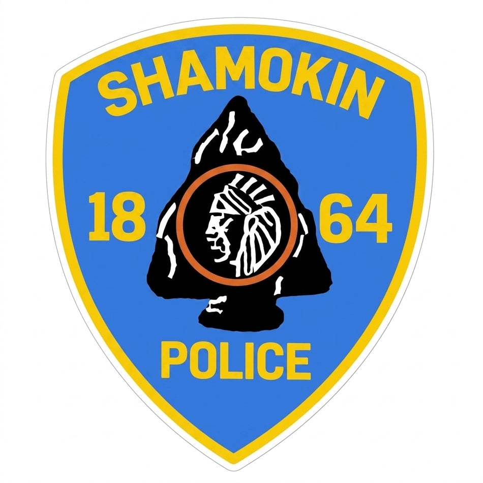 Shamokin Police Window/Helmet Decal or MAGNET