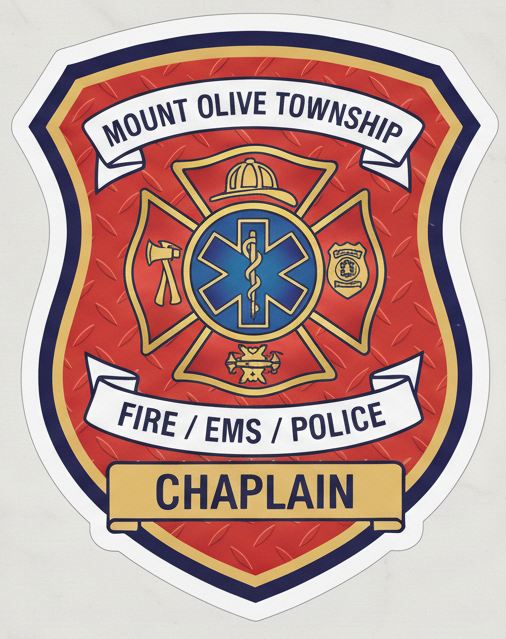 Mount Olive Township Chaplain Window or Helmet Decal Powercall