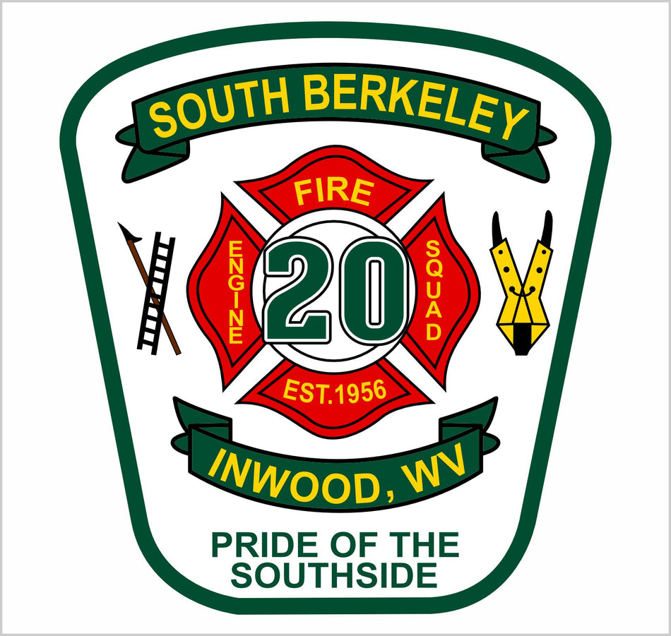 South Berkeley Inwood, WV Fire Dept. Customer Decal