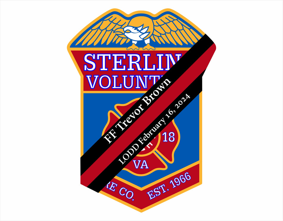 Sterling Fire Loudoun County Trevor Brown Decals (Portions Donated)