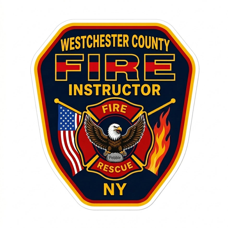 Westchester County NY FIre Window/Helmet Decal or MAGNET