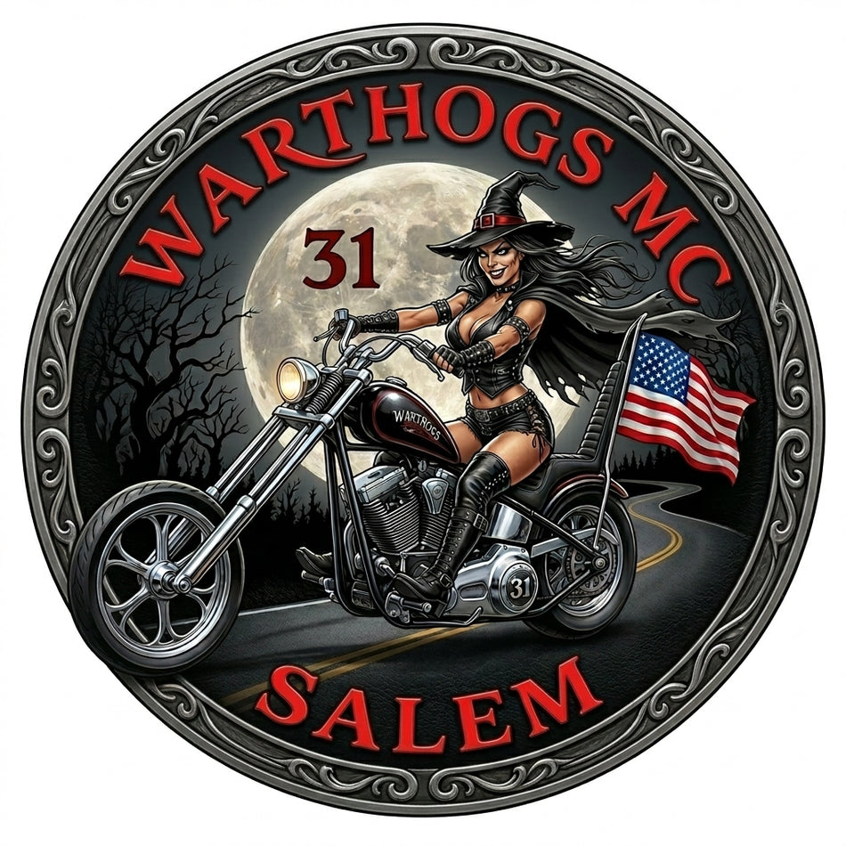 Warhogs M/C Salem Window/Hardhat Decal