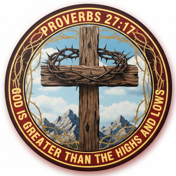 Proverbs 2717 Mountaintop Window/Helmet Decal or MAGNET Powercall