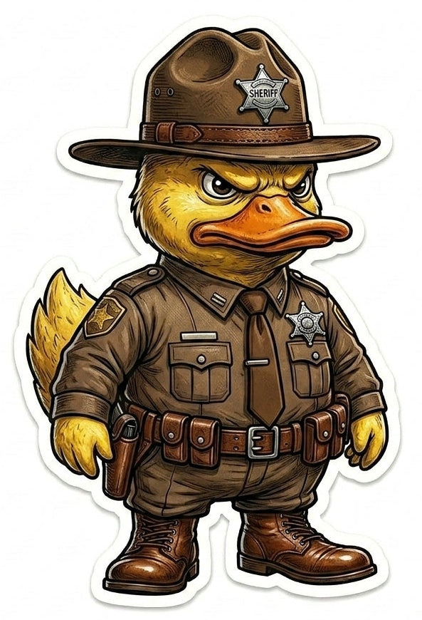 Sheriff's Dept Duck Helmet Window/Helmet Decal or MAGNET